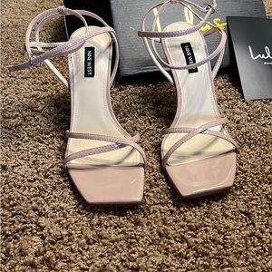 NINE WEST PRUCE ANKLE STRAP HEEL SANDALS